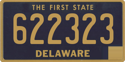 DE license plate 622323