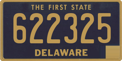 DE license plate 622325