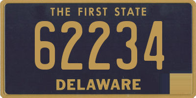 DE license plate 62234