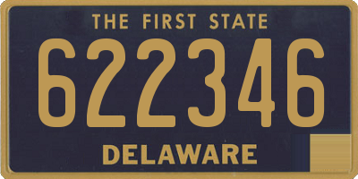 DE license plate 622346