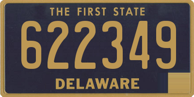DE license plate 622349