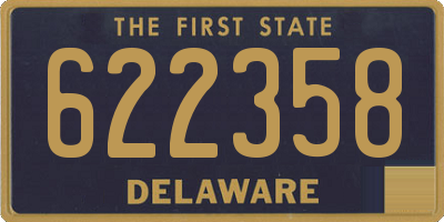 DE license plate 622358