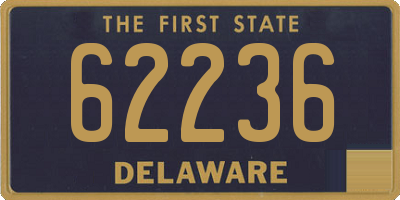 DE license plate 62236