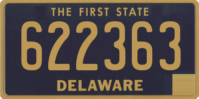 DE license plate 622363