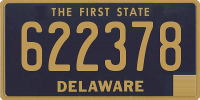 DE license plate 622378