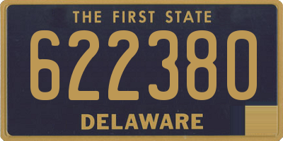 DE license plate 622380