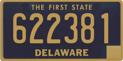 DE license plate 622381