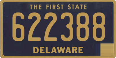 DE license plate 622388