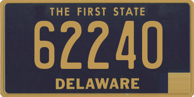 DE license plate 62240