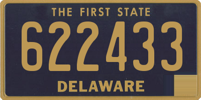 DE license plate 622433