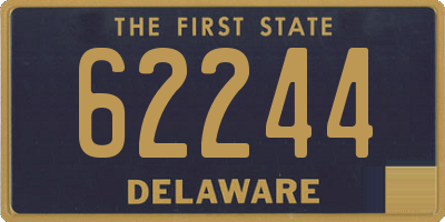 DE license plate 62244
