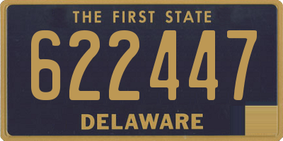 DE license plate 622447