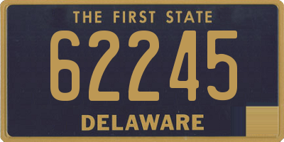 DE license plate 62245