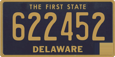 DE license plate 622452