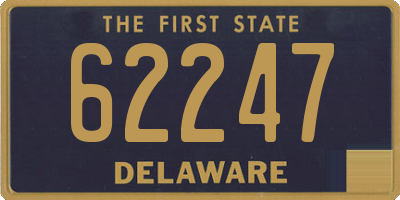DE license plate 62247