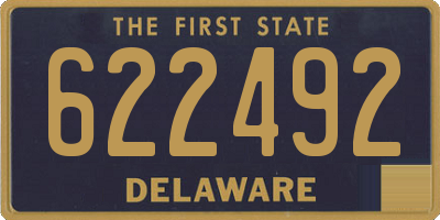 DE license plate 622492
