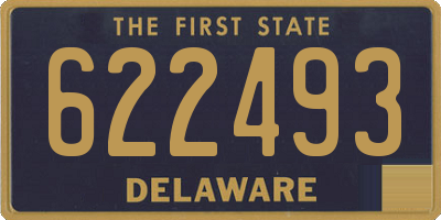 DE license plate 622493