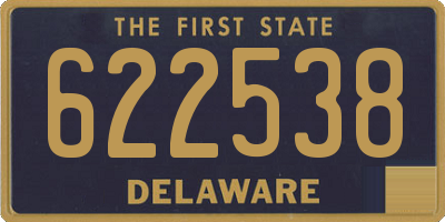 DE license plate 622538