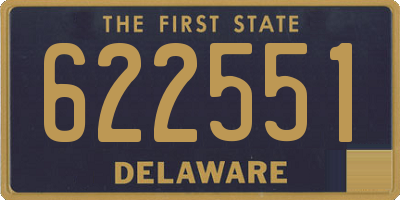 DE license plate 622551