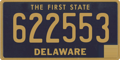 DE license plate 622553