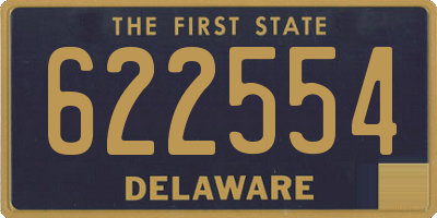 DE license plate 622554