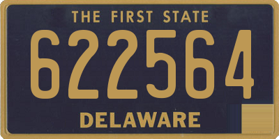 DE license plate 622564