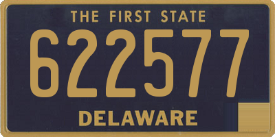 DE license plate 622577