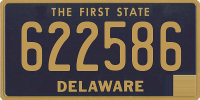 DE license plate 622586