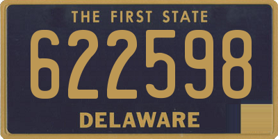 DE license plate 622598