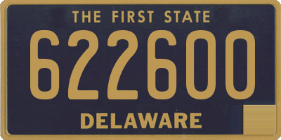 DE license plate 622600