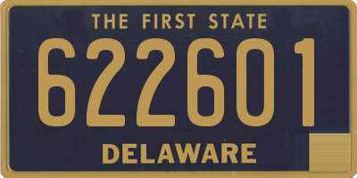 DE license plate 622601