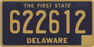 DE license plate 622612