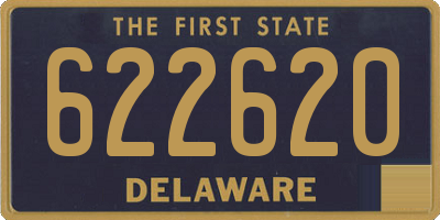 DE license plate 622620