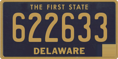 DE license plate 622633