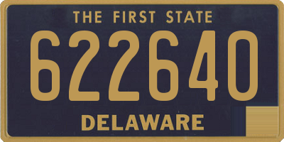 DE license plate 622640