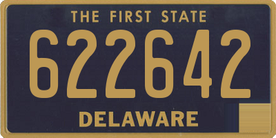 DE license plate 622642