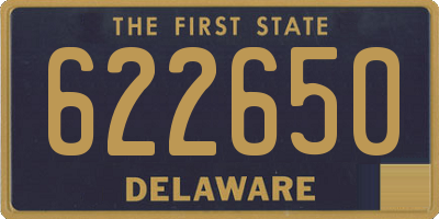 DE license plate 622650