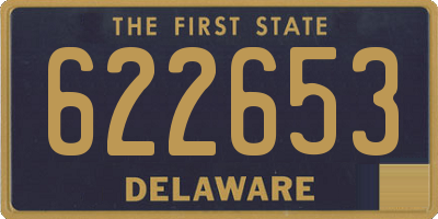 DE license plate 622653