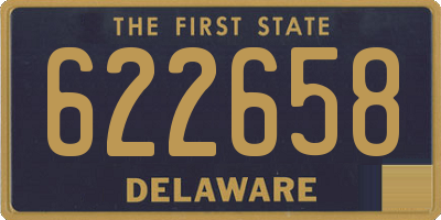 DE license plate 622658
