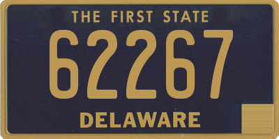 DE license plate 62267