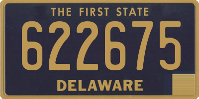 DE license plate 622675