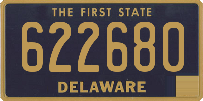 DE license plate 622680