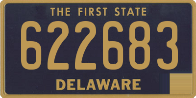 DE license plate 622683