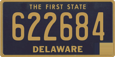 DE license plate 622684