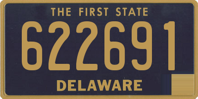 DE license plate 622691