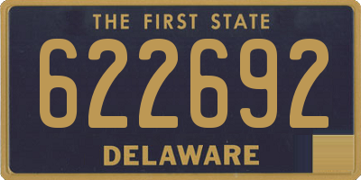 DE license plate 622692