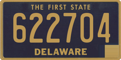 DE license plate 622704
