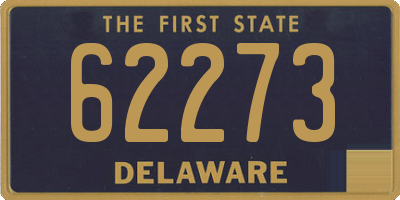DE license plate 62273