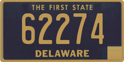 DE license plate 62274