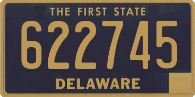 DE license plate 622745
